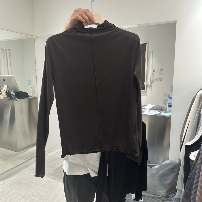 HAUTTE-P東大門㊣實拍女士新品25秋冬熱賣休閑職業長袖T恤HAUTTE長袖T恤圖色3棕色