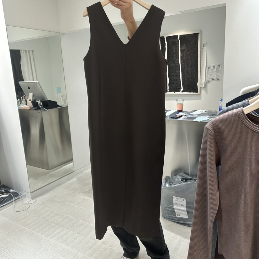 HAUTTE-P韓國代購㊣女裝新品休閑職業人氣25秋冬推薦連衣裙HAUTTE連衣裙圖色1棕色
