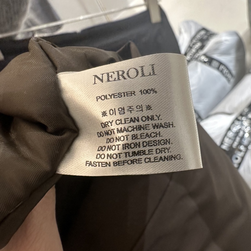 NEROLI 36韓國代購㊣女士新品25秋冬職業休閑推薦短裙夾棉NEROLI 36短裙