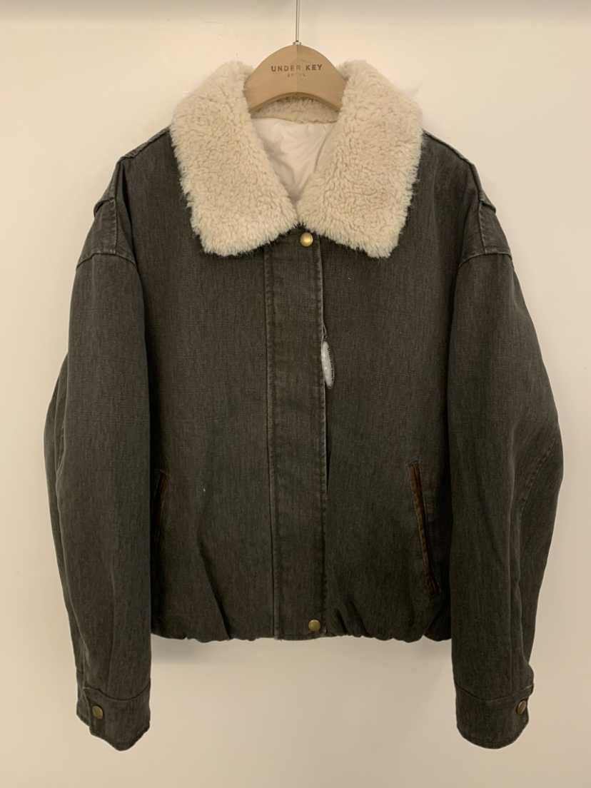 UNDER KEY韓國直郵㊣女士新品職業推薦熱賣人氣時尚夾克鴨絨UNDER KEY夾克圖色1