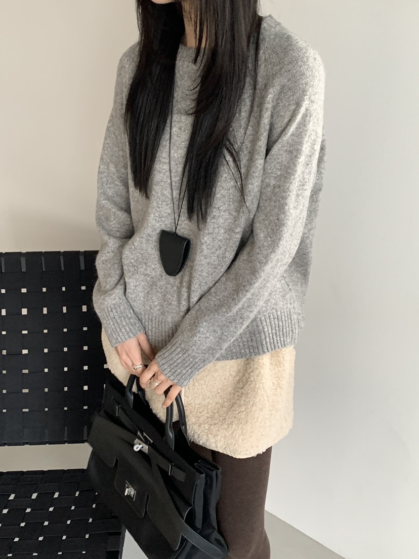 RIVER RAIN韓國代購㊣女士新款推薦職業休閑針織衫不含項鏈RIVER RAIN針織衫