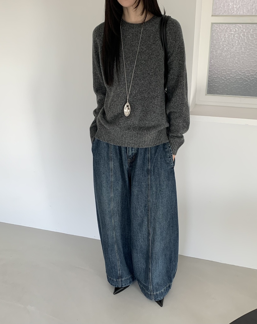 RIVER RAIN韓國代購㊣女士新款推薦職業休閑針織衫不含項鏈RIVER RAIN針織衫