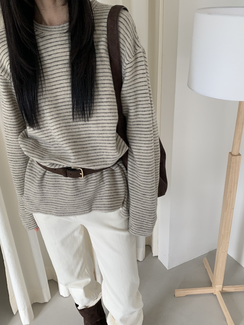 RIVER RAIN韓國代購㊣女士新品休閑職業推薦針織衫不含腰帶RIVER RAIN針織衫