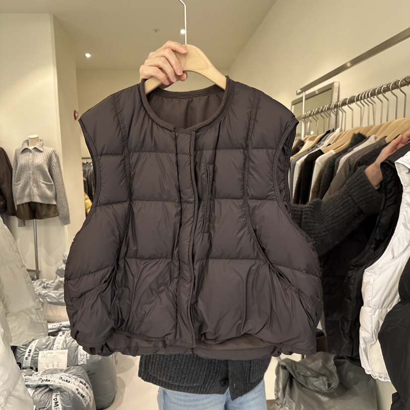 PLAMM東大門㊣實拍女士新品職業休閑推薦熱賣時尚人氣馬甲鴨絨PLAMM馬甲圖色3