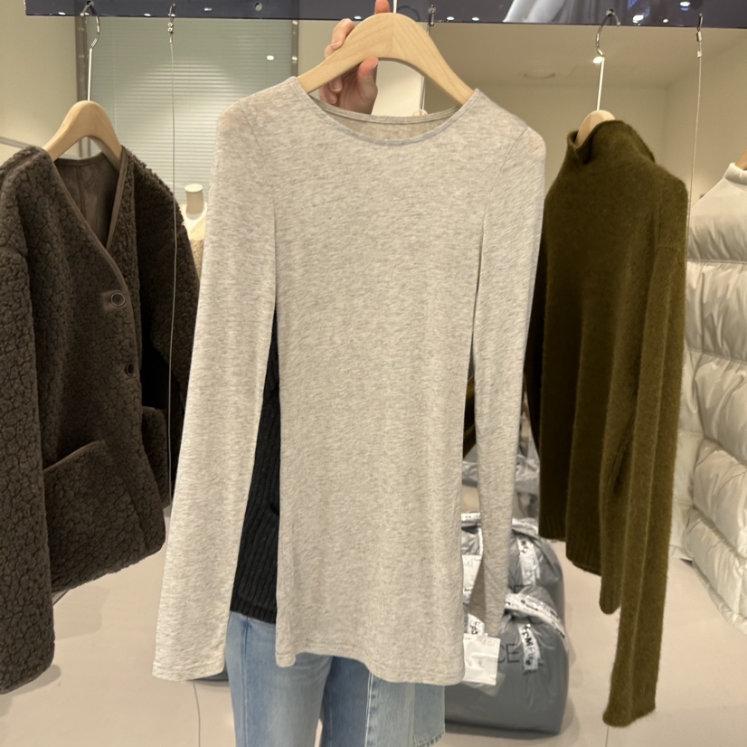 PLAMM東大門㊣直郵女士新款熱賣人氣休閑25秋冬職業長袖T恤PLAMM長袖T恤圖色1