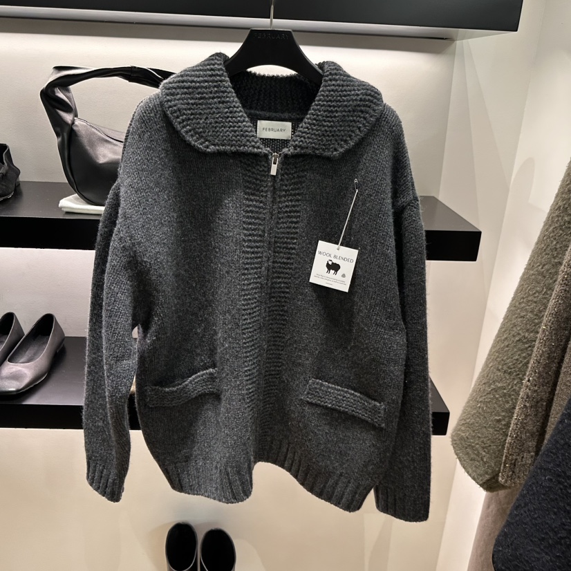 FEBRUARY 11東大門㊣代購女裝新款時尚職業25秋冬針織衫羊毛衫FEBRUARY 11針織衫圖色2