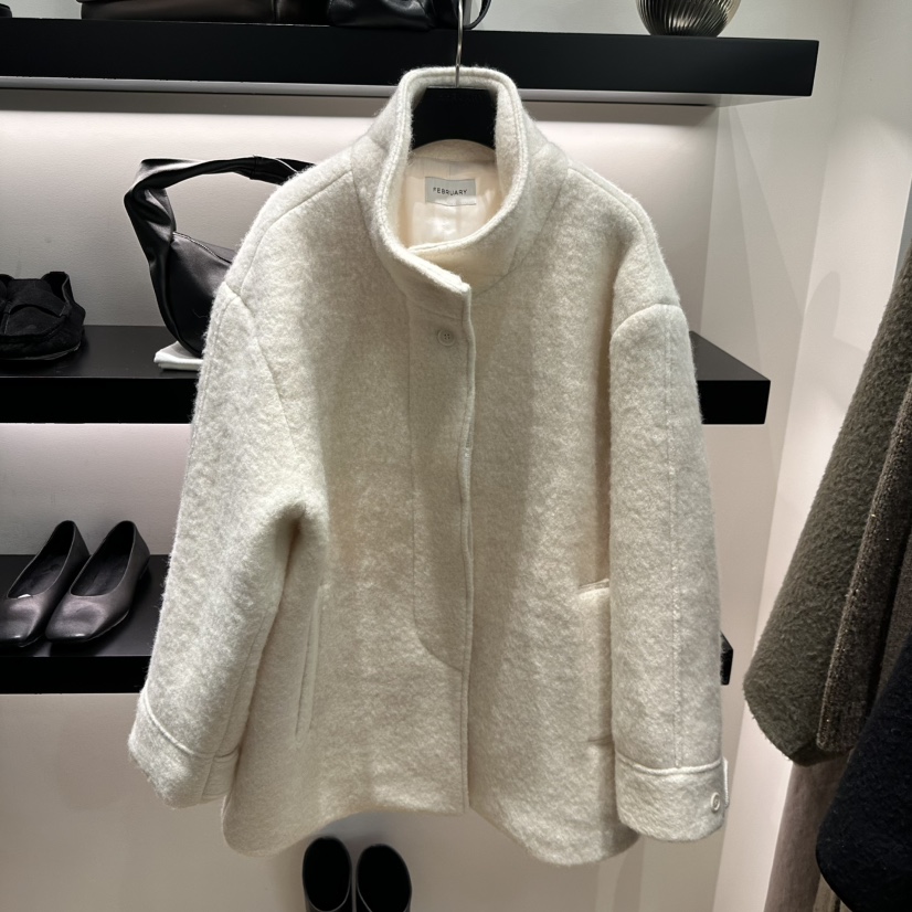FEBRUARY 11東大門㊣實拍女裝新品推薦人氣熱賣休閑夾克羊毛FEBRUARY 11夾克圖色1