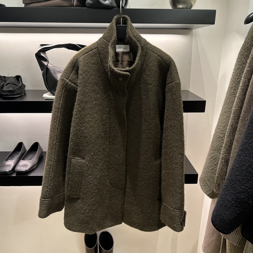 FEBRUARY 11東大門㊣實拍女裝新品推薦人氣熱賣休閑夾克羊毛FEBRUARY 11夾克圖色2