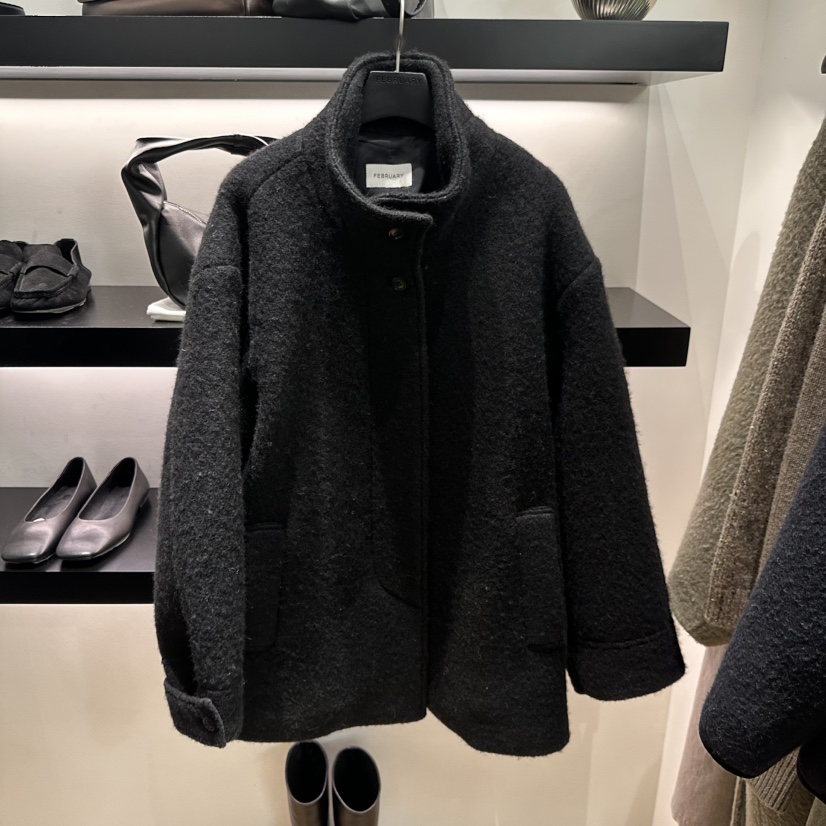 FEBRUARY 11東大門㊣實拍女裝新品推薦人氣熱賣休閑夾克羊毛FEBRUARY 11夾克圖色3