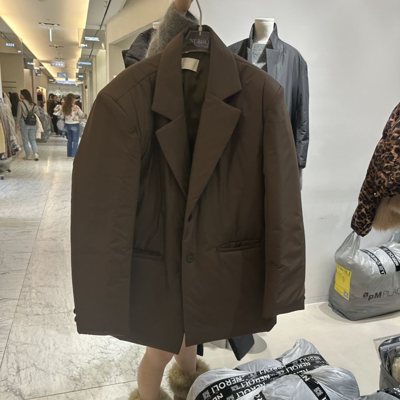 NEROLI 36東大門㊣代購女裝新品人氣休閑熱賣短款棉服夾棉NEROLI 36短款棉服圖色1棕色