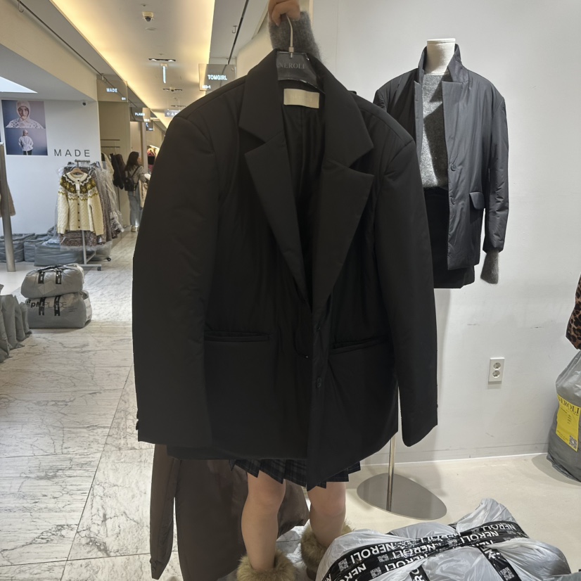 NEROLI 36東大門㊣代購女裝新品人氣休閑熱賣短款棉服夾棉NEROLI 36短款棉服圖色2黑色