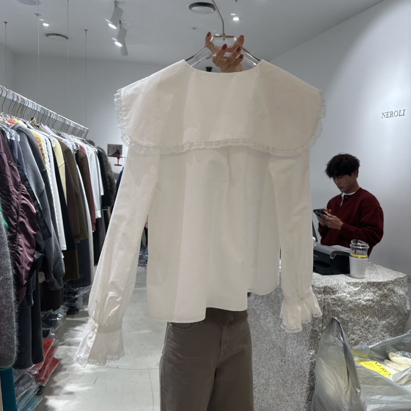 NEROLI 36東大門㊣實拍女士新品熱賣休閑推薦人氣襯衫蕾絲衫NEROLI 36襯衫/蕾絲衫