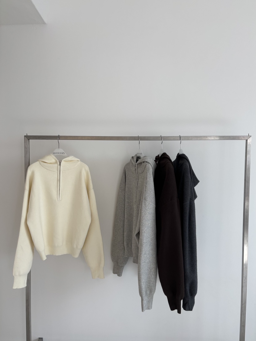 RIVER RAIN東大門㊣直郵女士新款職業時尚推薦衛衣連帽衫拉鏈RIVER RAIN衛衣