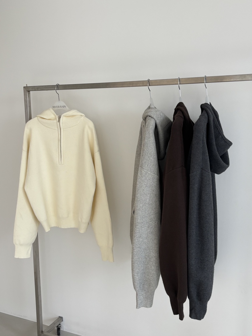 RIVER RAIN東大門㊣直郵女士新款職業時尚推薦衛衣連帽衫拉鏈RIVER RAIN衛衣