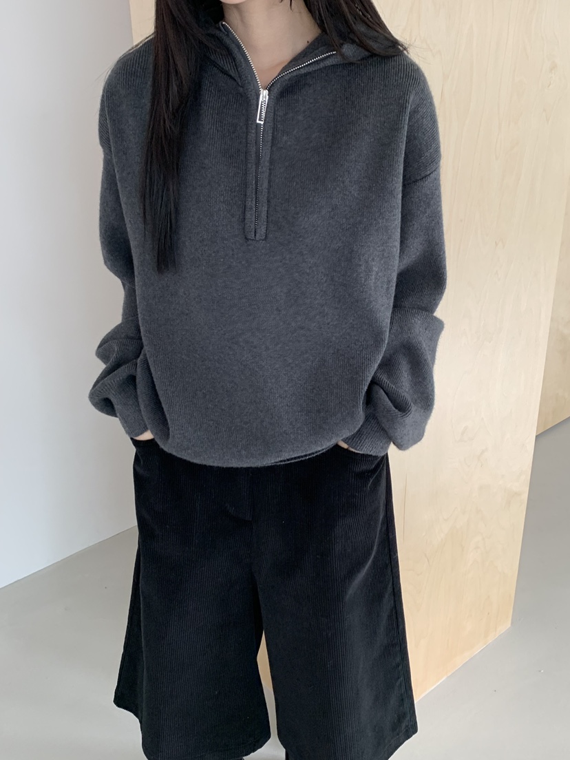 RIVER RAIN東大門㊣直郵女士新款職業時尚推薦衛衣連帽衫拉鏈RIVER RAIN衛衣圖色1