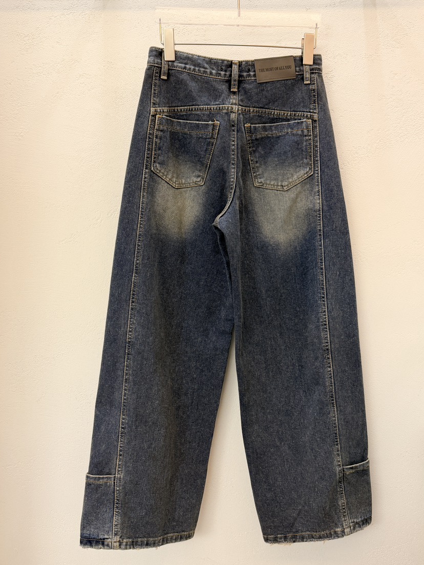 MOST OF ALL U東大門㊣代購女裝新款時尚熱賣職業牛仔褲MOST OF ALL U牛仔褲