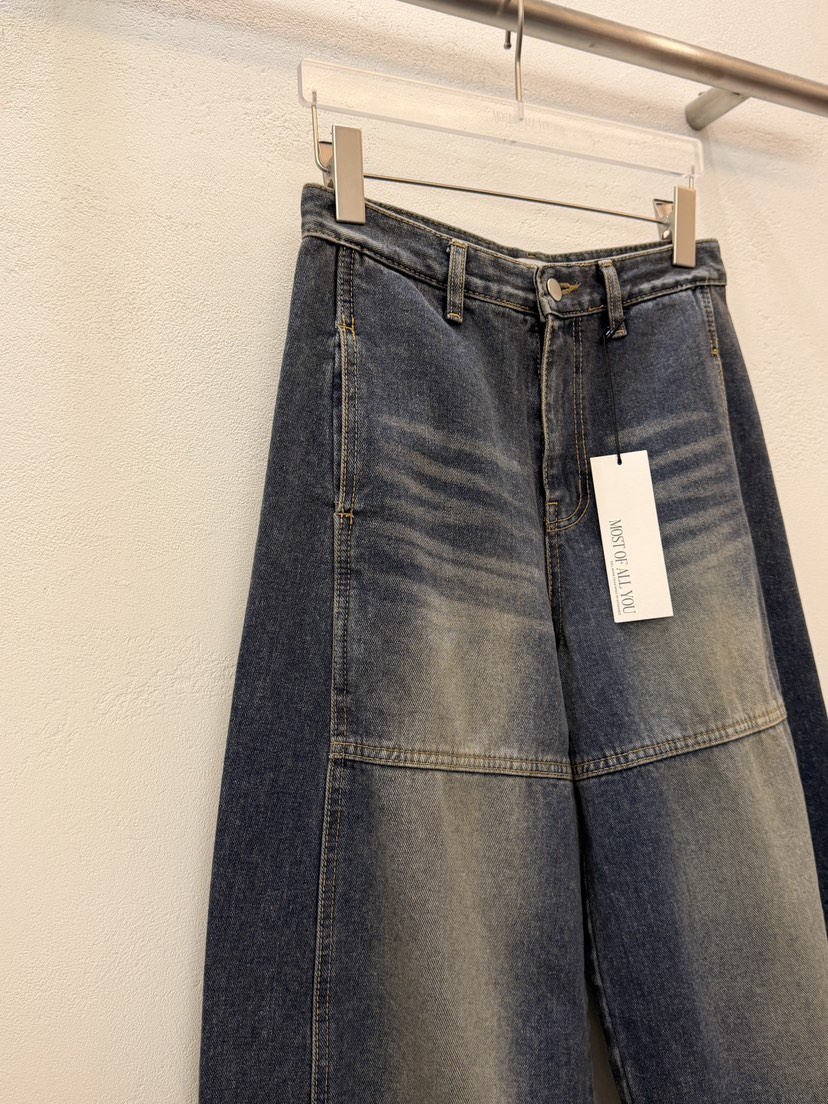 MOST OF ALL U東大門㊣代購女裝新款時尚熱賣職業牛仔褲MOST OF ALL U牛仔褲