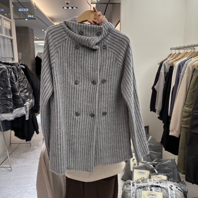 CHAV東大門㊣代購女裝新品熱賣職業時尚25秋冬針織衫羊毛衫CHAV針織衫圖色2