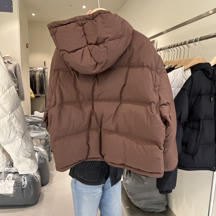 PLAMM韓國代購㊣女裝新品人氣時尚25秋冬短款羽絨服連帽鴨絨PLAMM短款羽絨服