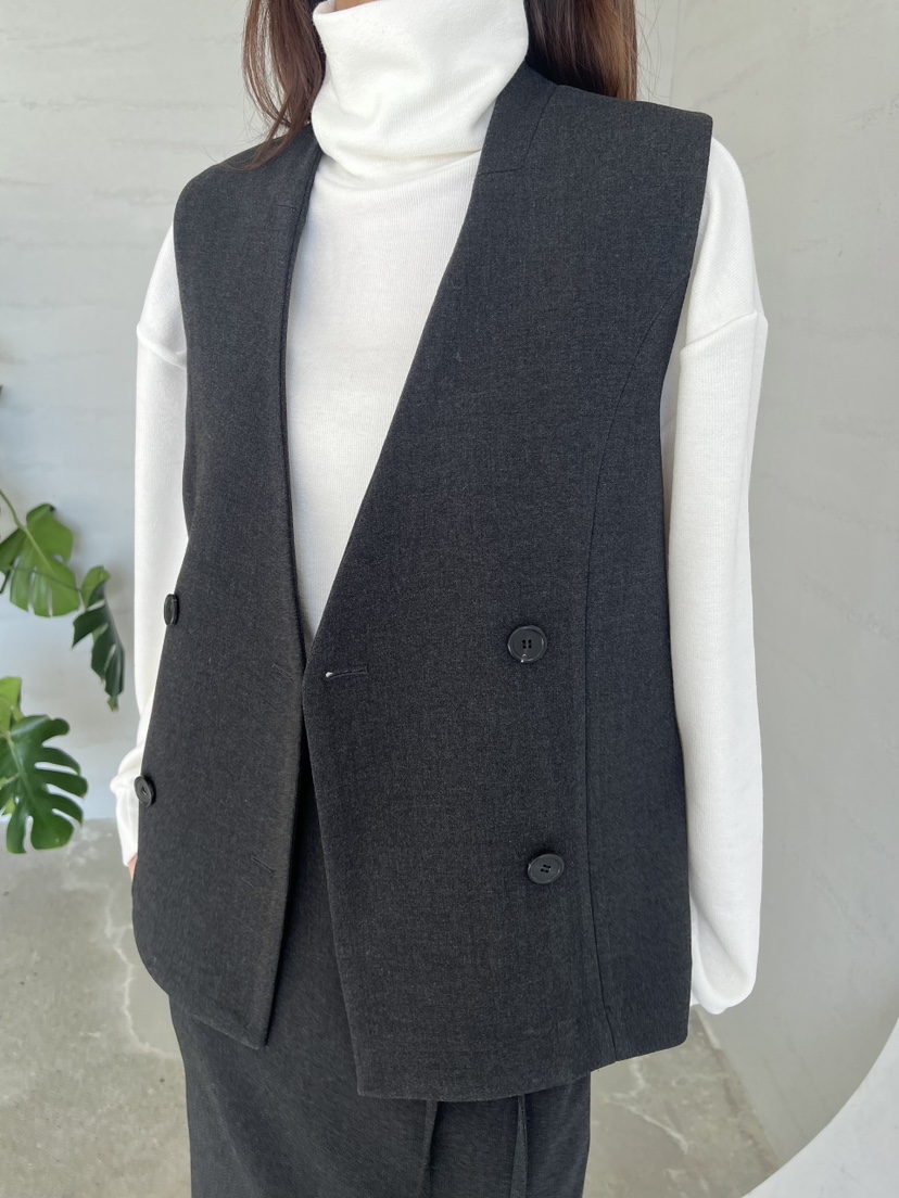 URBANE cloth東大門㊣直郵女裝新款推薦時尚熱賣馬甲不含內搭URBANE cloth馬甲圖色1墨色