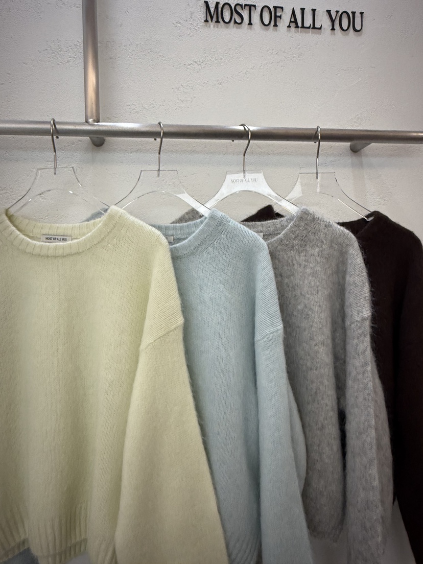 MOST OF ALL U東大門㊣直郵女裝新品25秋冬針織衫馬海毛MOST OF ALL U針織衫