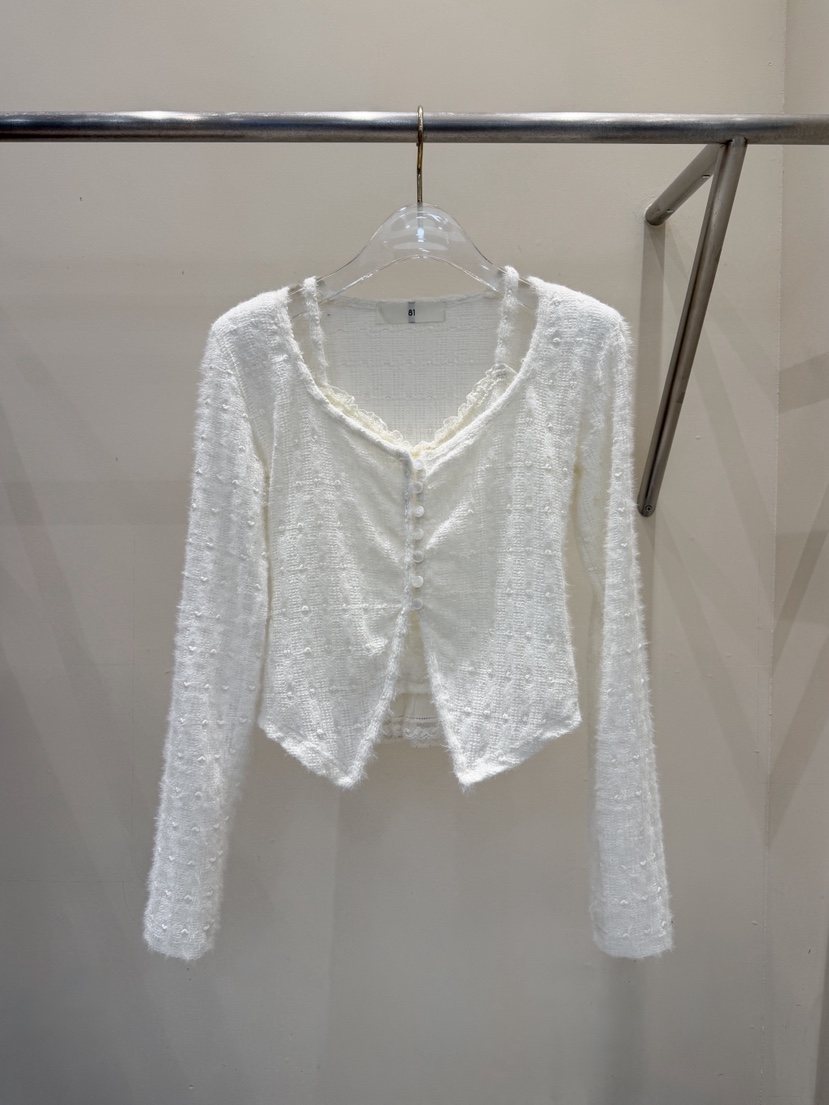 81 MARKET-L東大門㊣直郵女士新品職業熱賣25秋冬針織衫假兩件81 MARKET-L針織衫圖色1