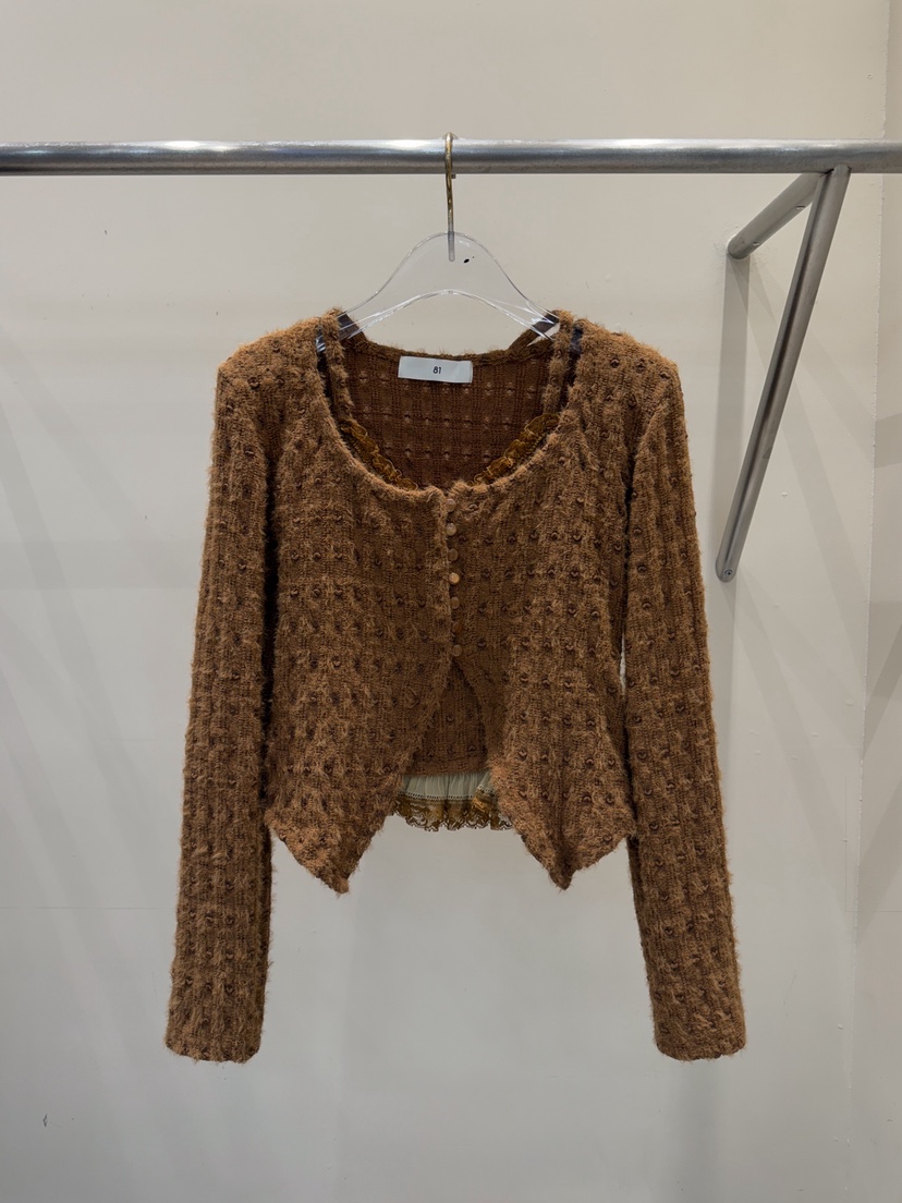 81 MARKET-L東大門㊣直郵女士新品職業熱賣25秋冬針織衫假兩件81 MARKET-L針織衫圖色2