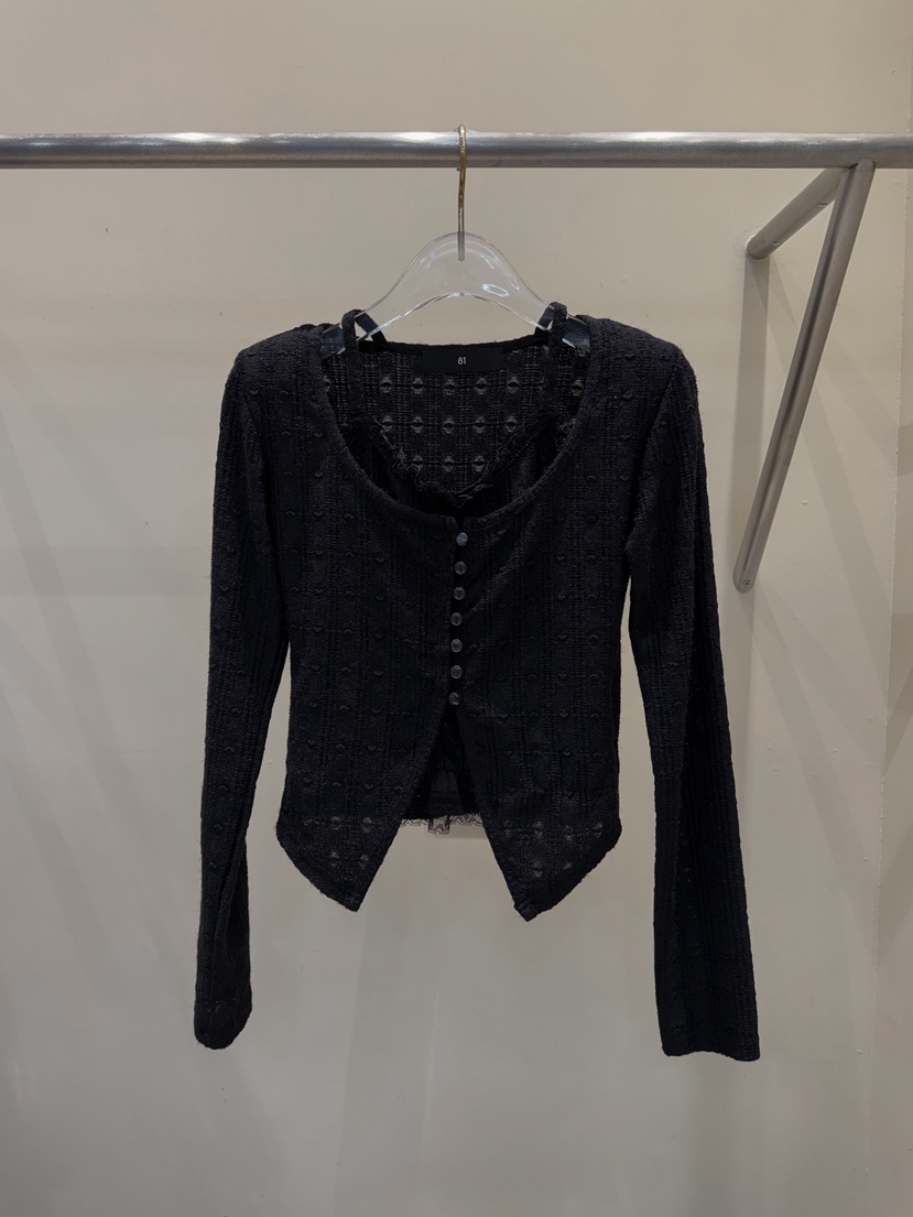 81 MARKET-L東大門㊣直郵女士新品職業熱賣25秋冬針織衫假兩件81 MARKET-L針織衫圖色3