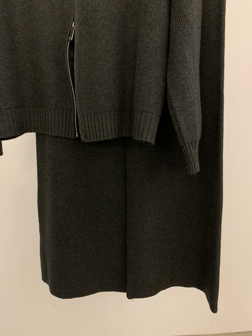 UNDER KEY東大門㊣實拍女士新款人氣職業套裝羊毛拉鏈套裝UNDER KEY套裝