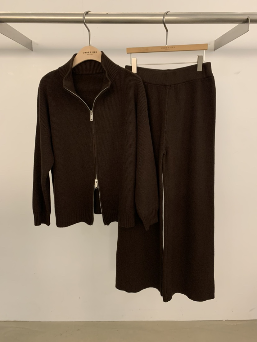 UNDER KEY東大門㊣實拍女士新款人氣職業套裝羊毛拉鏈套裝UNDER KEY套裝圖色1