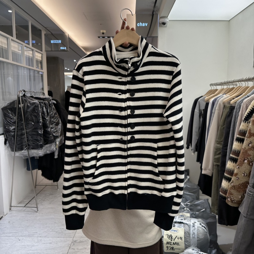 CHAV東大門㊣代購女士新品25秋冬職業熱賣推薦衛衣拉鏈加絨CHAV衛衣圖色1