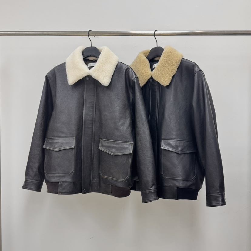 RIVER韓國直郵㊣女士新款熱賣推薦25秋冬休閑人氣皮衣可拆卸WATER/RIVER皮衣