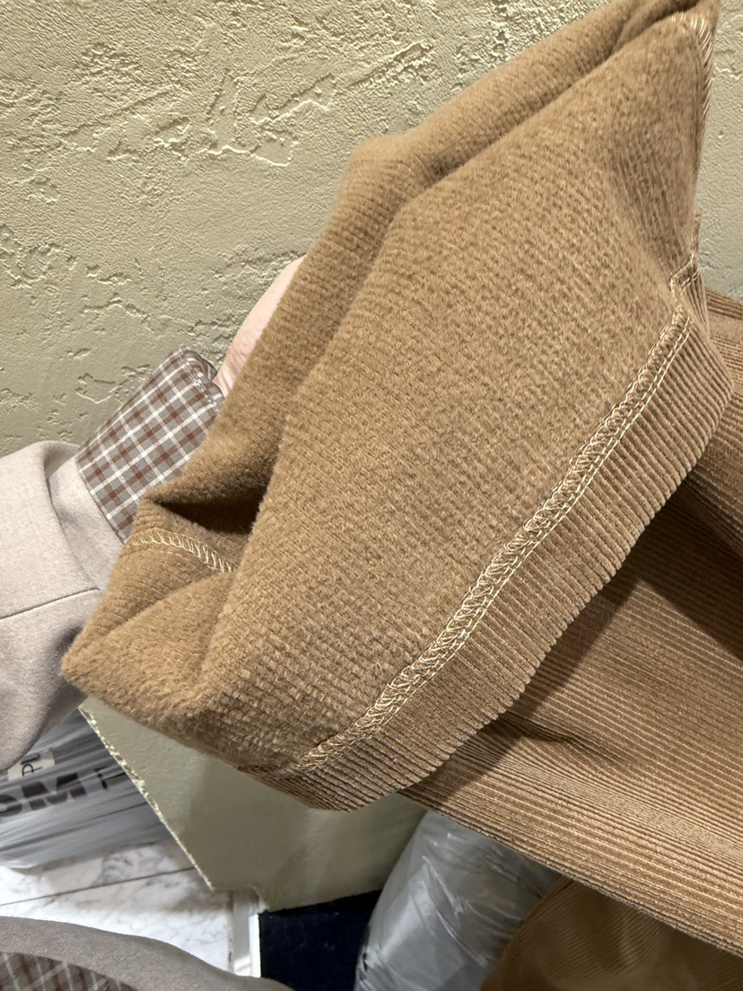 SANTAL東大門㊣代購女裝新品推薦時尚休閑褲燈芯絨拉絨紐扣SANTAL休閑褲