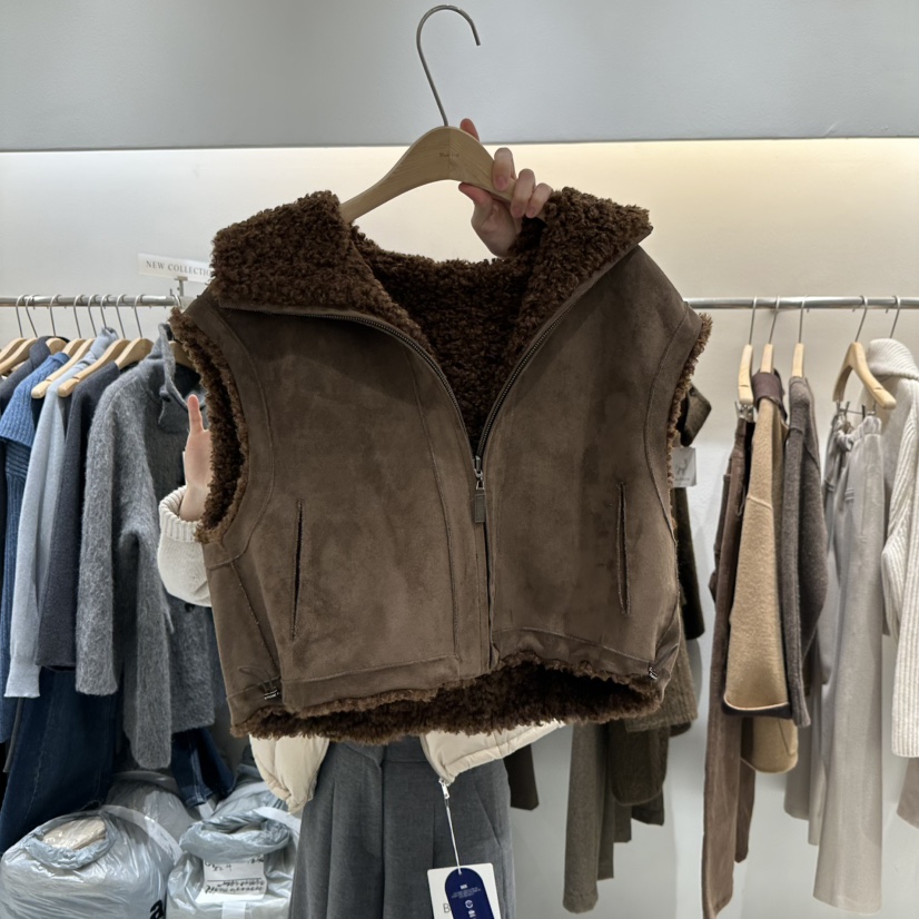 BLUEI-D東大門㊣實拍女士新品職業時尚馬甲不含內搭里外穿Blue i-d馬甲