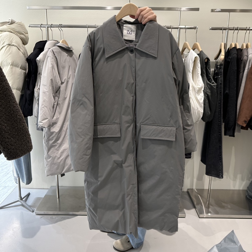 PLAMM東大門㊣直郵女士新款熱賣職業休閑時尚長款羽絨服鴨絨PLAMM長款羽絨服圖色2