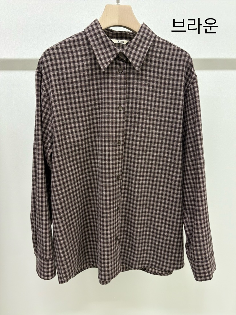 KONI韓國代購㊣女裝新品休閑25秋冬職業推薦人氣襯衫蕾絲衫KONI襯衫/蕾絲衫圖色1