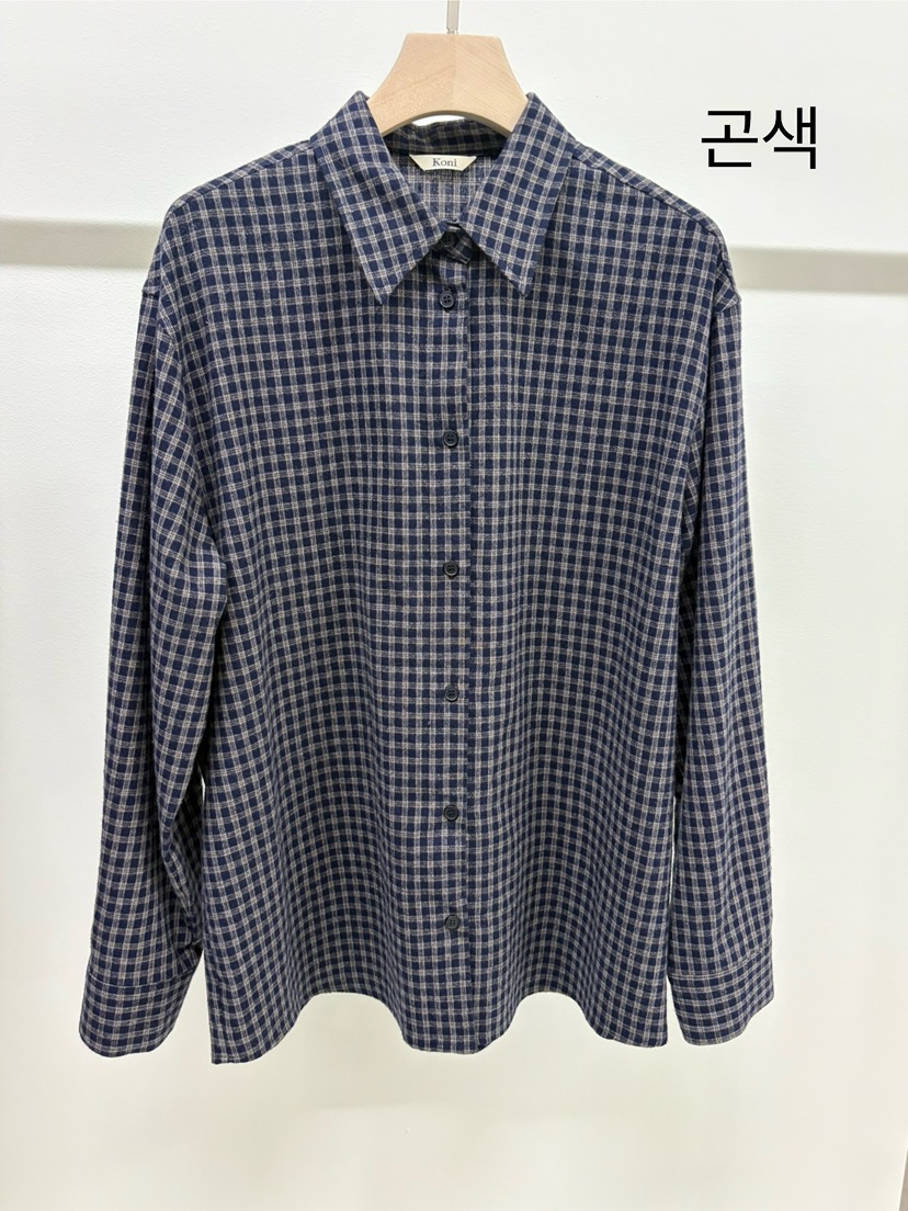 KONI韓國代購㊣女裝新品休閑25秋冬職業推薦人氣襯衫蕾絲衫KONI襯衫/蕾絲衫圖色2