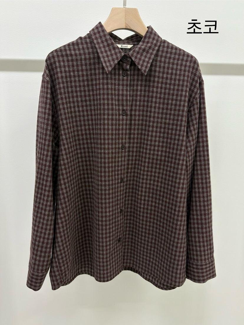 KONI韓國代購㊣女裝新品休閑25秋冬職業推薦人氣襯衫蕾絲衫KONI襯衫/蕾絲衫圖色3