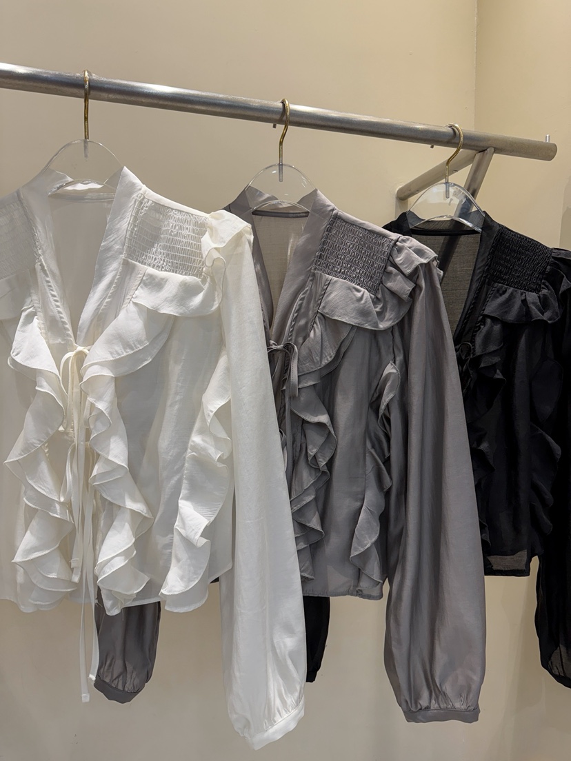 81 MARKET-L東大門㊣代購女裝新款休閑25秋冬人氣襯衫蕾絲衫81 MARKET-L襯衫/蕾絲衫