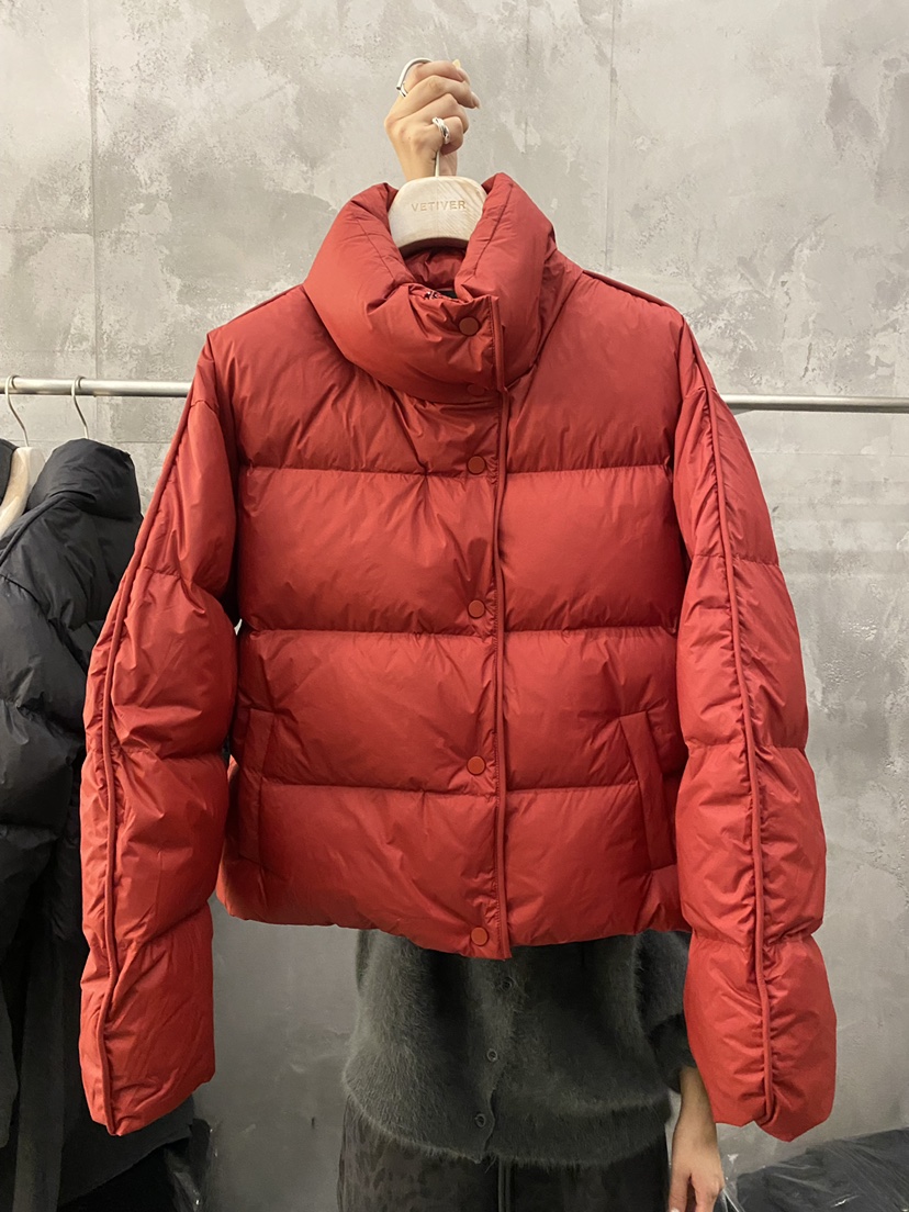 THE VETIVER-A韓國代購㊣女士新品休閑25秋冬短款羽絨服填充VETIVER短款羽絨服圖色1