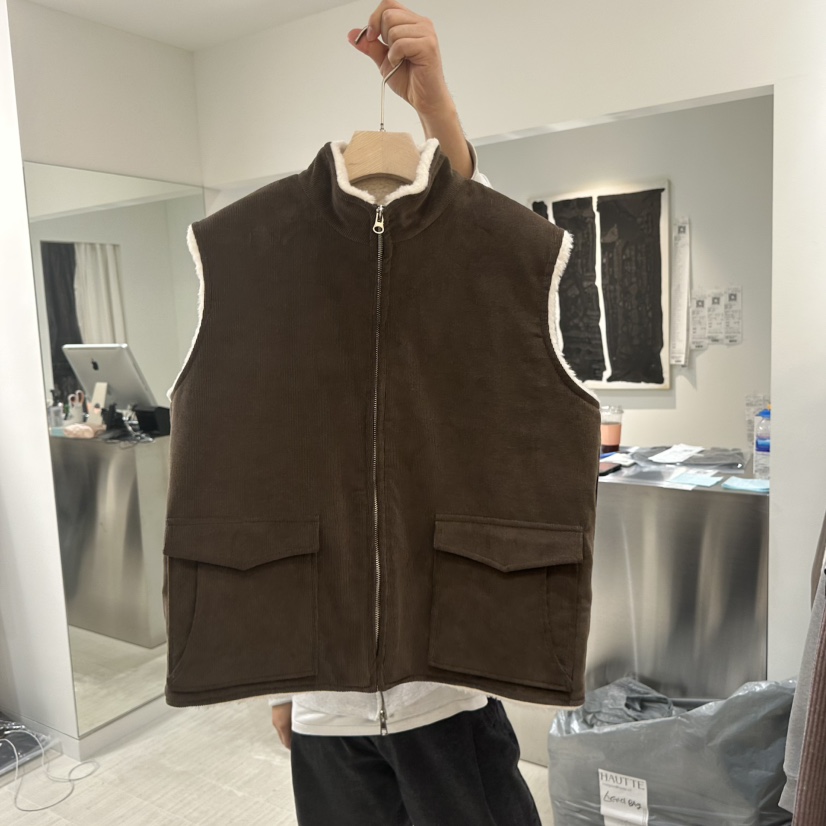 HAUTTE-P韓國直郵㊣女裝新品時尚職業休閑25秋冬熱賣馬甲皮草HAUTTE馬甲圖色1