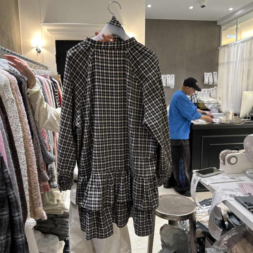 MIXXIN東大門㊣實拍女裝新品25秋冬休閑職業人氣連衣裙含脖帶MIXXIN連衣裙