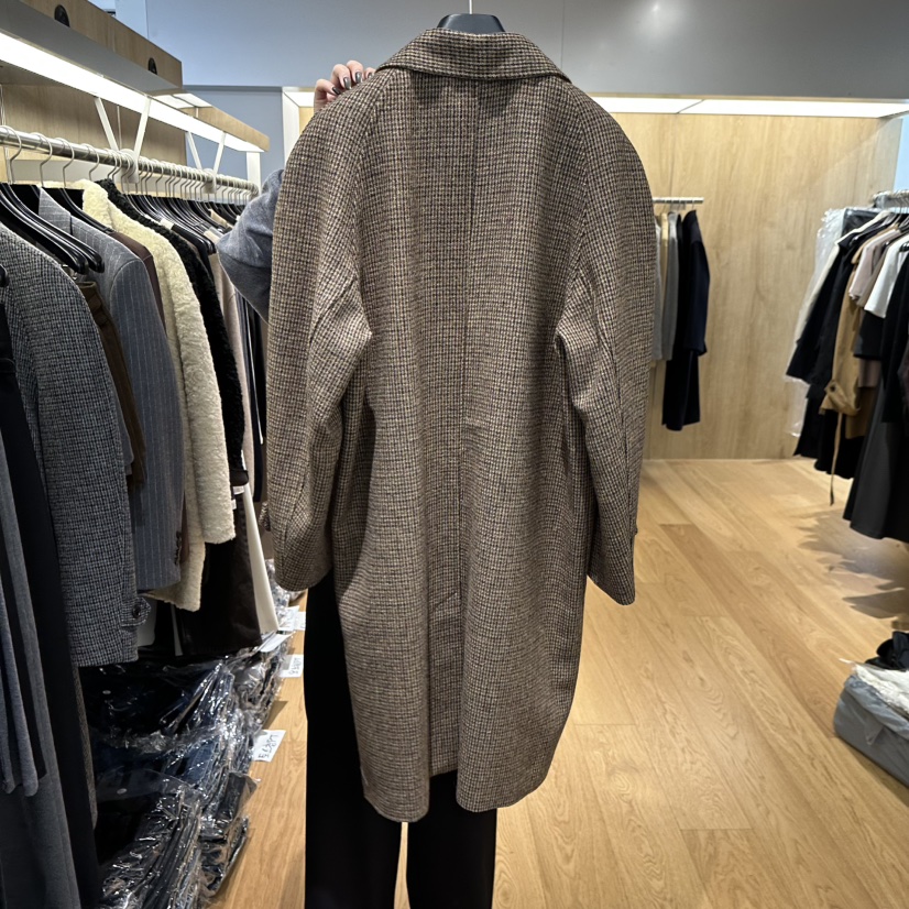 LEFANCY東大門㊣代購女士新品休閑人氣25秋冬長款風衣插肩袖LEFANCY長款風衣