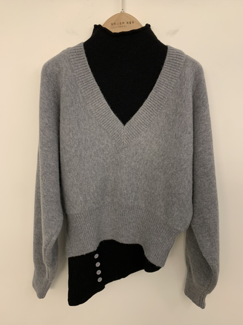 UNDER KEY東大門㊣實拍女士新品推薦時尚25秋冬熱賣套裝羊毛UNDER KEY套裝圖色3