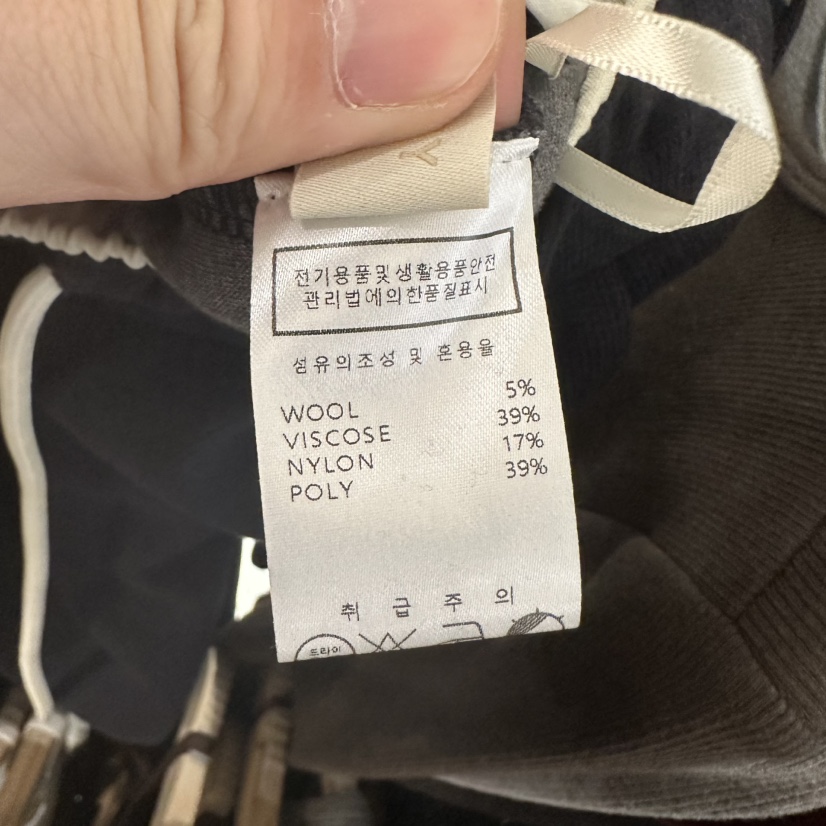 UNDER KEY韓國代購㊣女士新品時尚職業休閑熱賣休閑褲羊毛UNDER KEY休閑褲