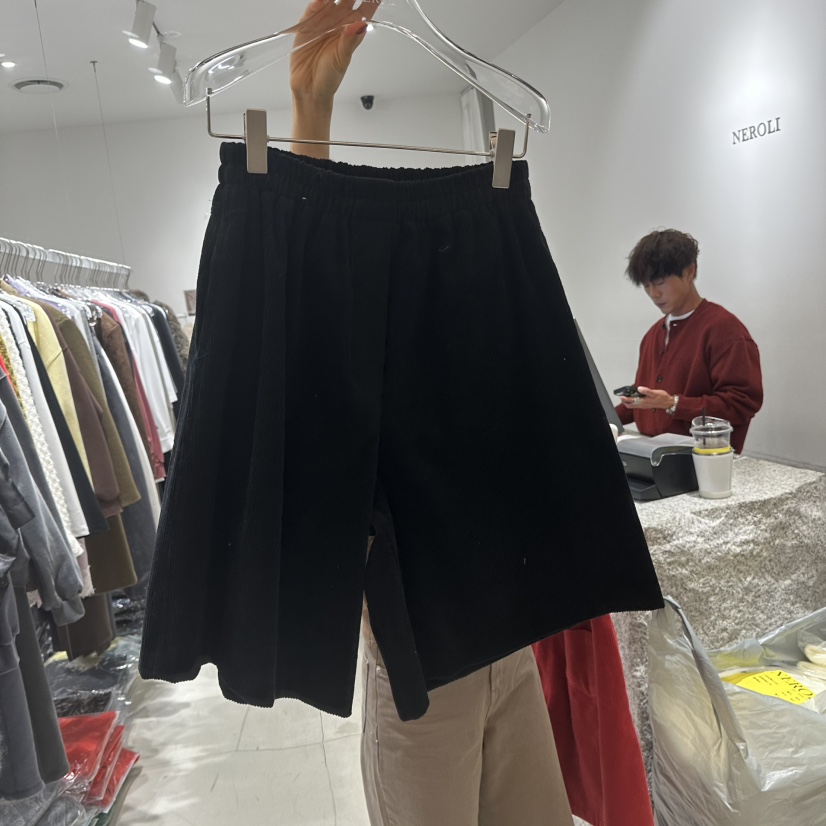 NEROLI 36韓國直郵㊣女裝新品休閑25秋冬推薦職業短褲拉絨NEROLI 36短褲圖色4