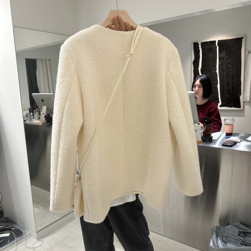 HAUTTE-P東大門㊣代購女裝新款熱賣推薦25秋冬短款大衣含包HAUTTE短款大衣