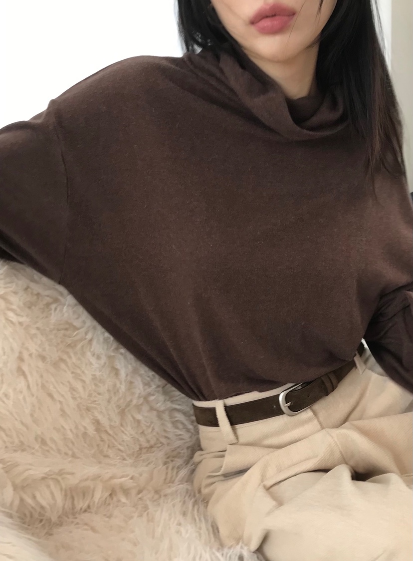 ME MO韓國直郵㊣女裝新品時尚熱賣職業人氣25秋冬推薦長袖T恤ME MO長袖T恤