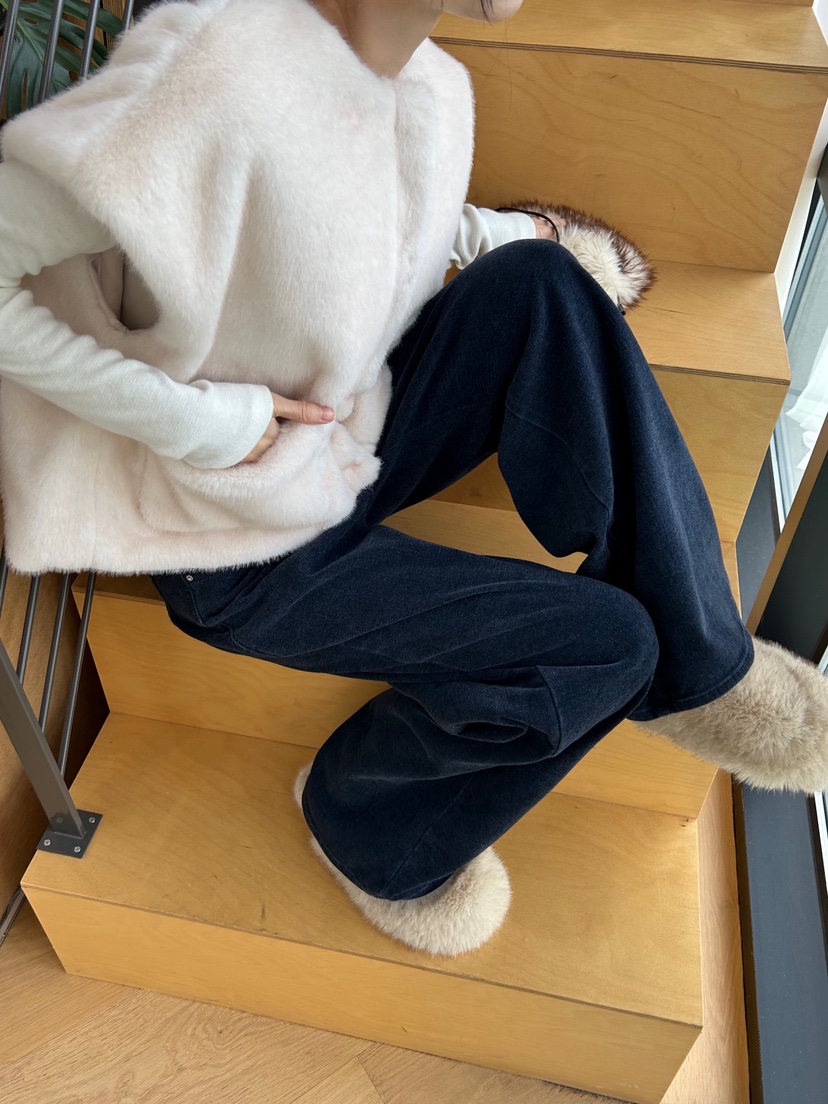 ME MO東大門㊣實拍女士新品推薦25秋冬職業馬甲不含內搭貂皮ME MO馬甲