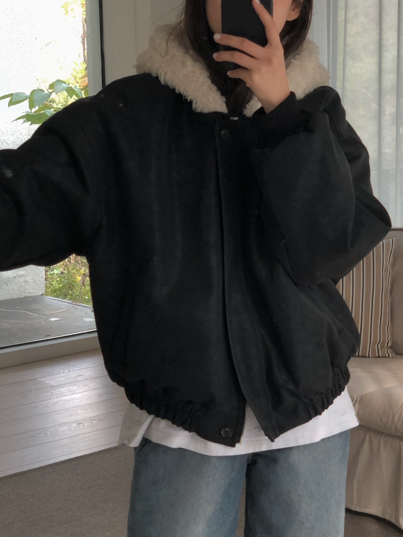 ONDO-P東大門㊣直郵女裝新款時尚休閑熱賣人氣夾克毛絨連帽ONDO-P夾克